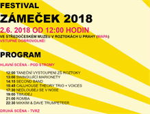 Tablet Screenshot of festivalzamecek.cz